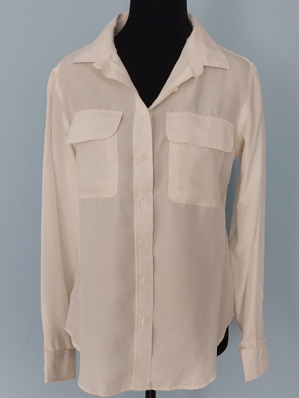 Pure silk ivory shirt